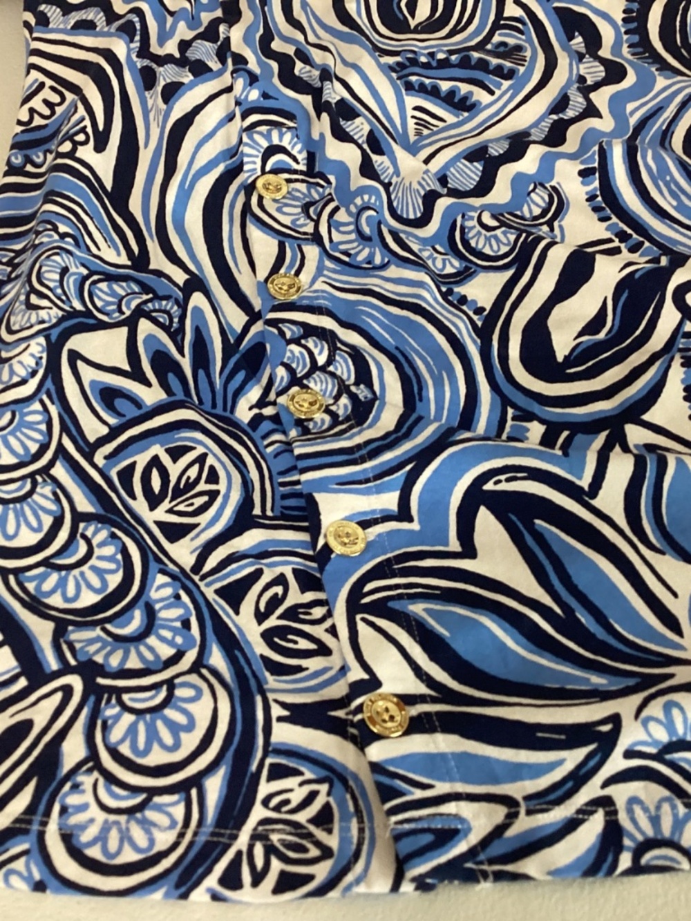 Lilly Pulitzer Maddox Straight Dress sz XXL Resort White Blue UPF 50+ NWOT - Picture 9 of 16